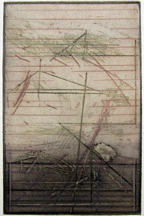 Bila,  Farbradierung, 1978, 13,5 x 8,8 cm - Galerie Wroblowski